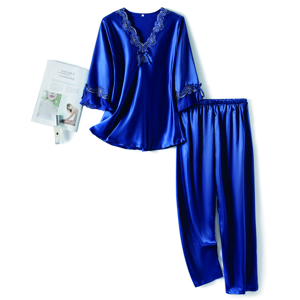 Mujeres’ s Satin Pajama Conjunto