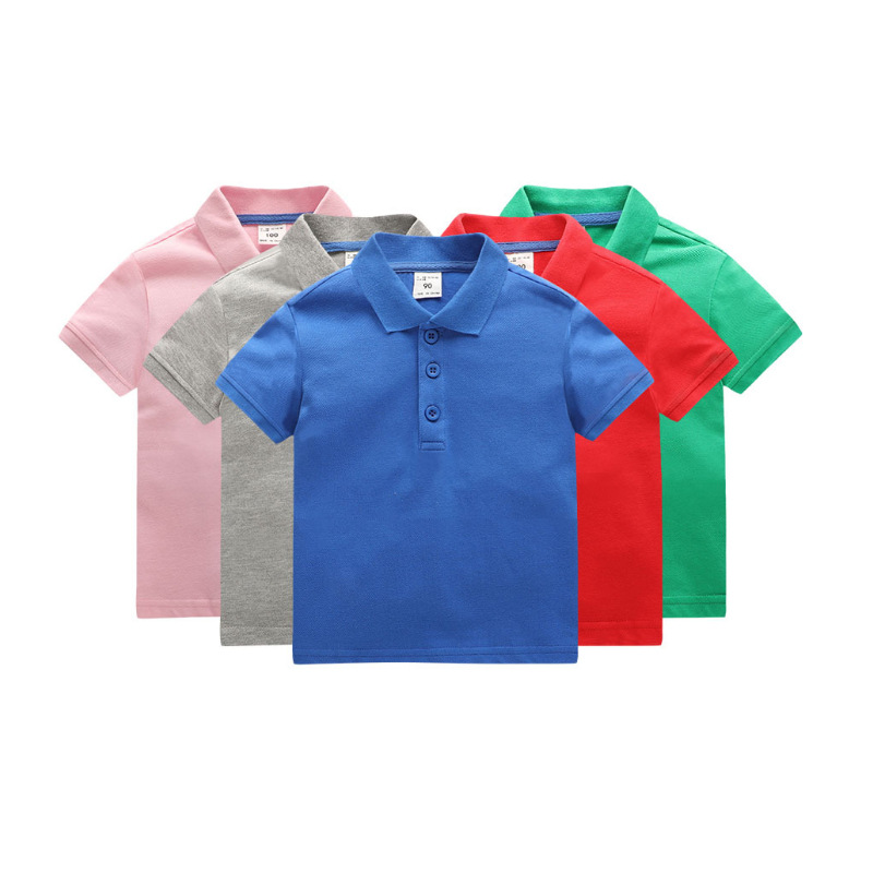 Logo personalizado Camisetas de polo para niños 100% algodón