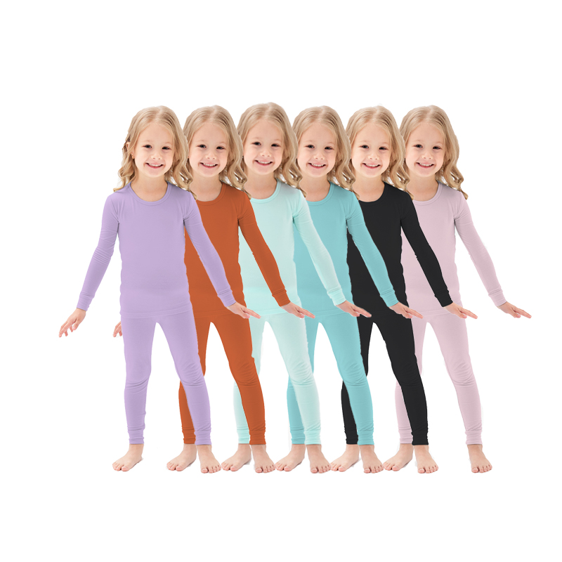 Niños de fibra de bambú personalizada’ Pajama Conjunto